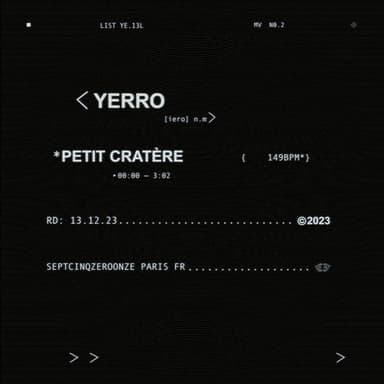 PETIT CRATÈRE Cover